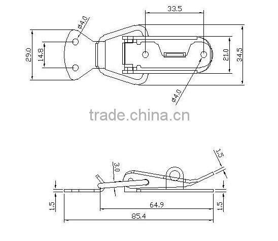 MIT	Security Protection Stainless Steel Door Latch Types