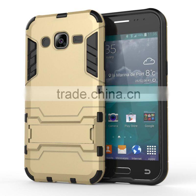 Fahsion Cool Phone holder Cover Case for J2 Mobile Phone Back Shell with stents MT-4787