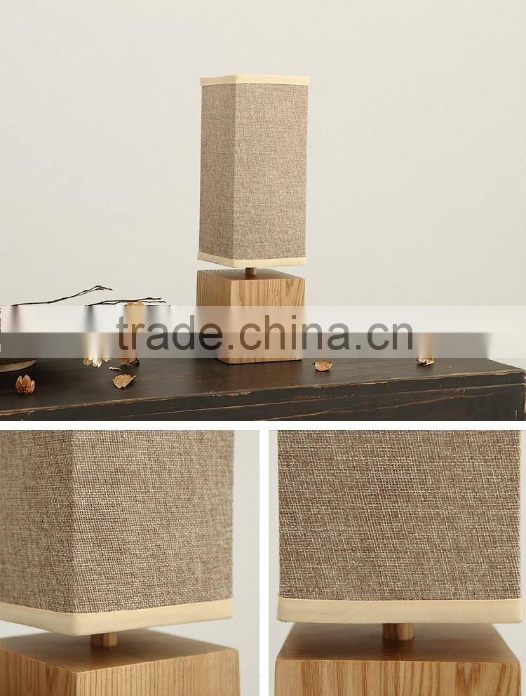 Guzhen table lamp bedside table light wood table lamp