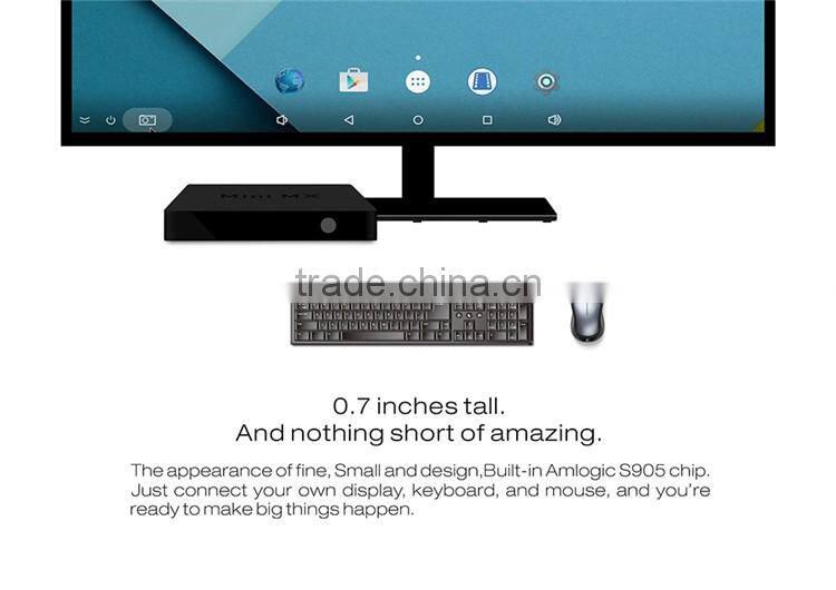 Google Android 5.1 TV BOX Amlogic S905 Fully Loaded KODI Quad Core MINI MX Smart Android TV BOX