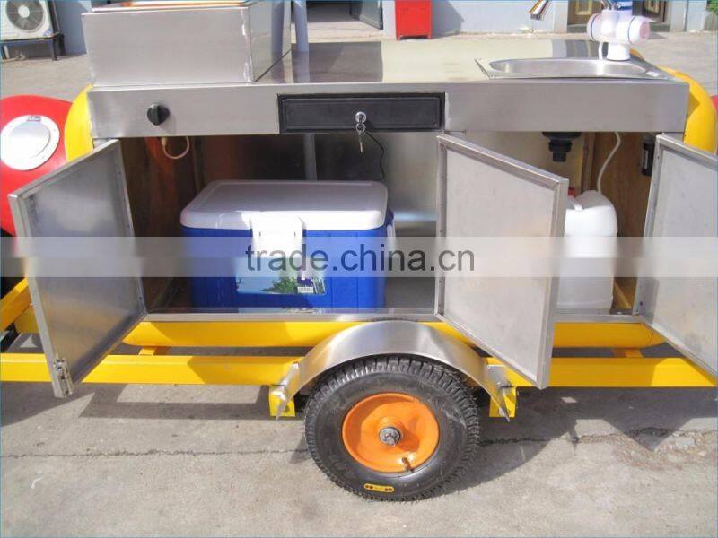 Portable food selling use mobile kitchen cart/truck