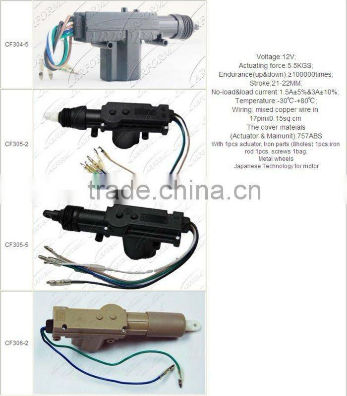 Long life span door entry system lock actuator with one master three slaves
