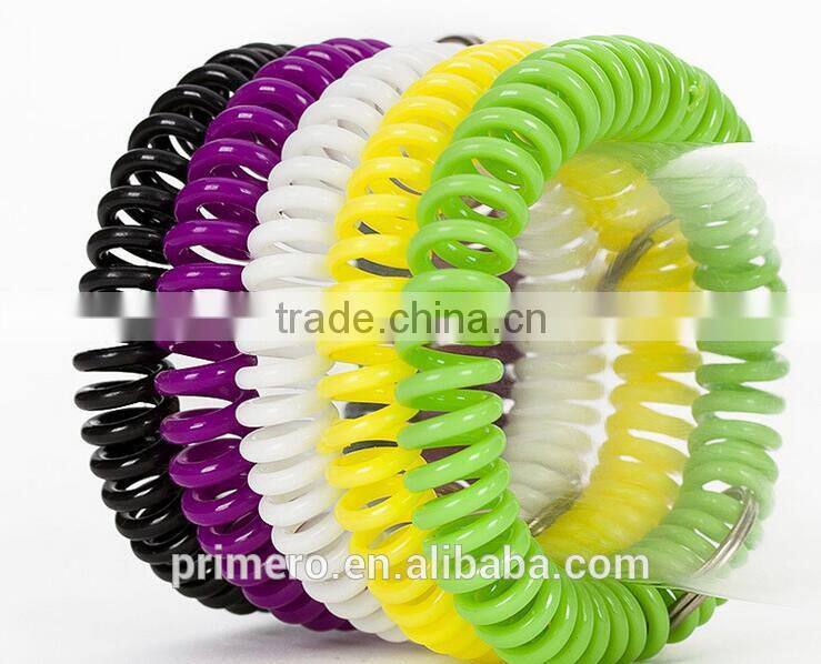 Spring Rope Plastic Chain Lanyard Anti-theft Key Chain Bungee Cord Keyring