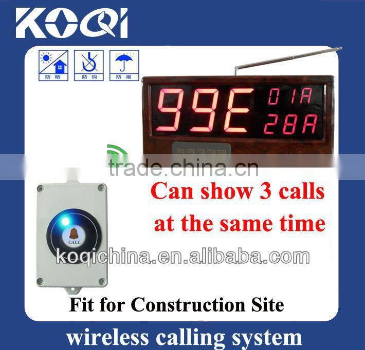Elevator button call system electronic long range pager