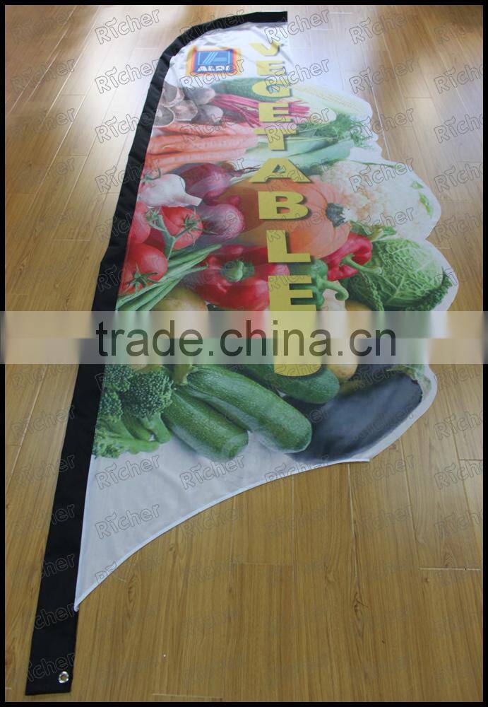 Customized Knife flag/beach banner/feather flag flying banner