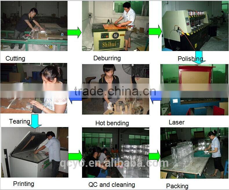 2015 new product acrylic glass vase