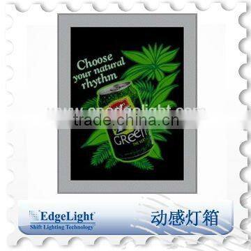 Edgelight DLP dynamic LED slim sign animation light box