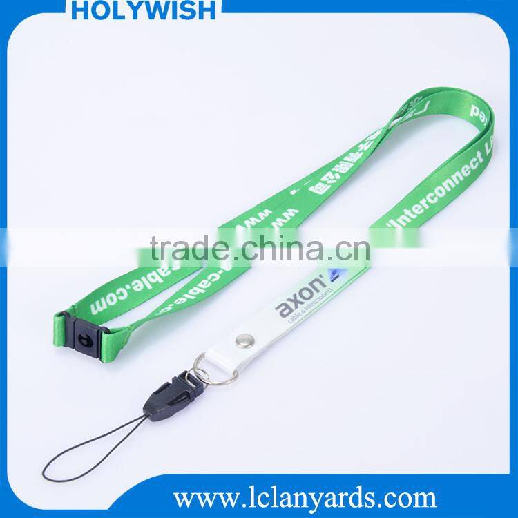 Custom high quality fashion thick airline lanyard with cell phone strings