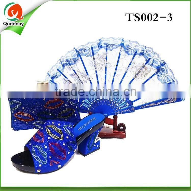 ladies wedding shoes and bag to match TS002 Italian style