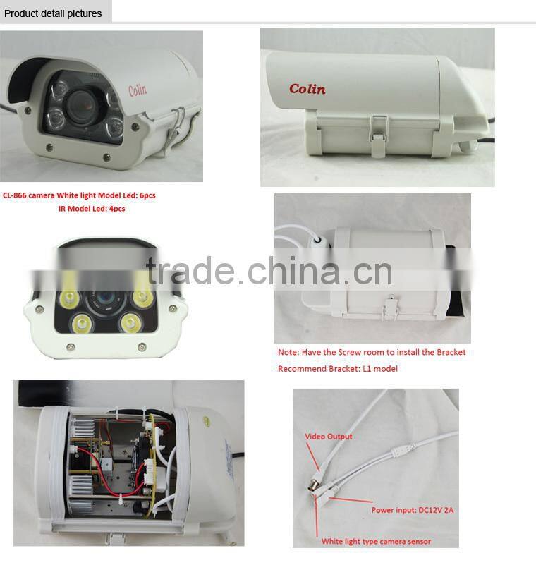 Colin 800tvl cctv security system low cost 6 ir led vehicle car camera dvr video recorder