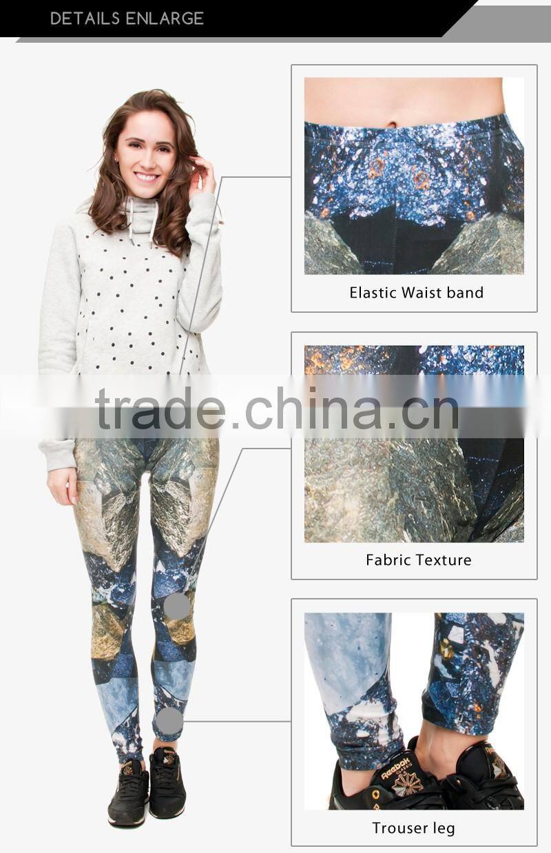 factory price 3d digital full print colorful womens gym leggings printed