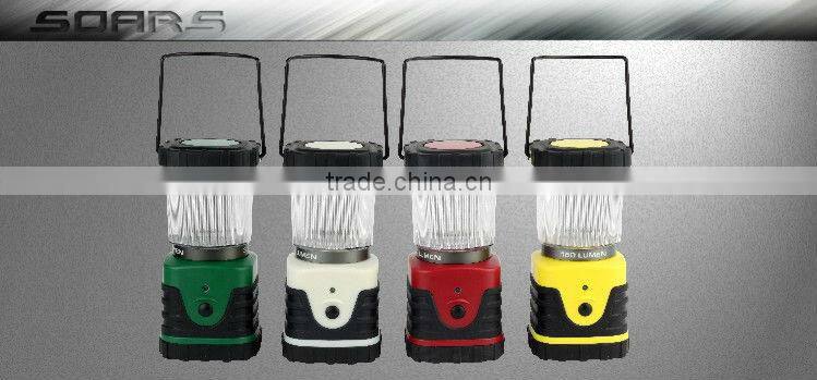 Plastic camping battery powered led hurricane lantern handheld powerful lantern