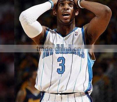 sports anti-collision basketball long arm support honeycomb elbow pads wristbands high antiskid support -12