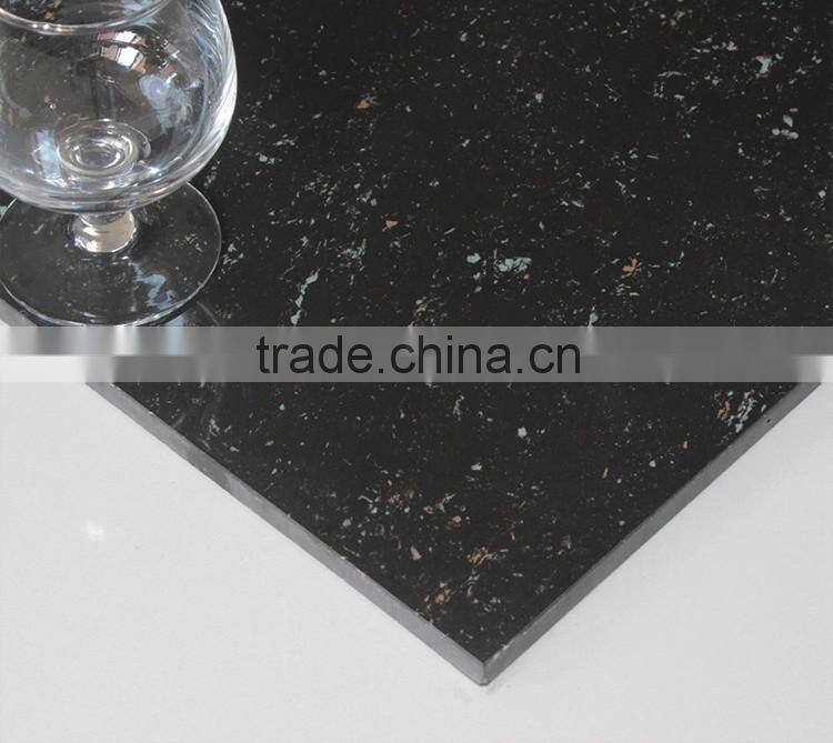 Black crystal double loading grade AAA polished porcelain tiles 60x60