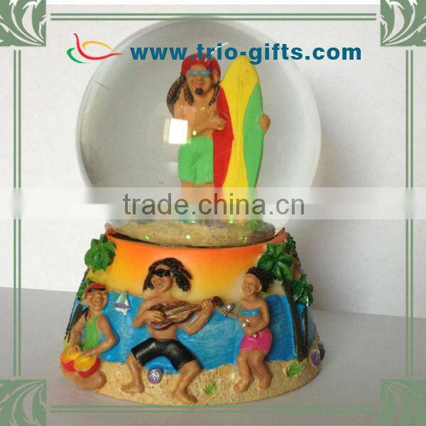 Resin Base Sea Style Custom Snow Globe