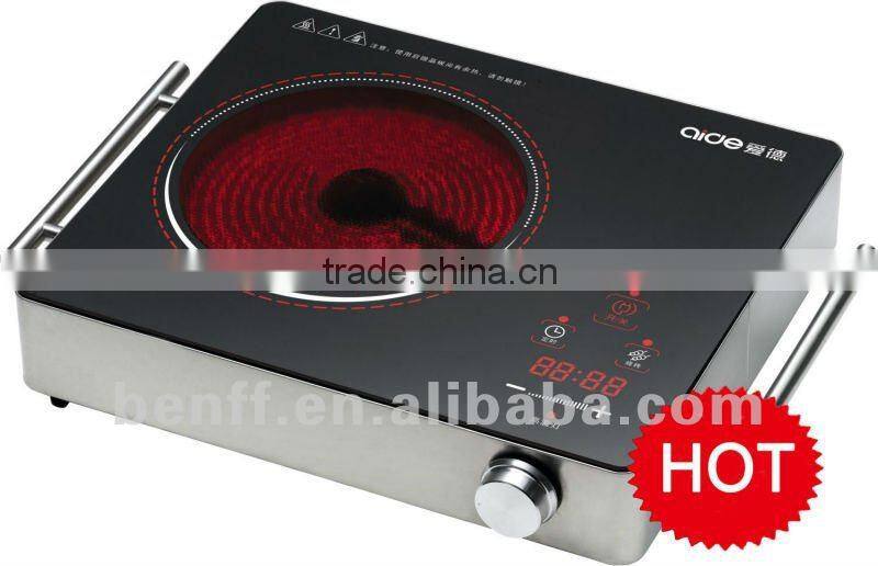 2014 New touch control + switch control infrared cooker stainless steel cookware