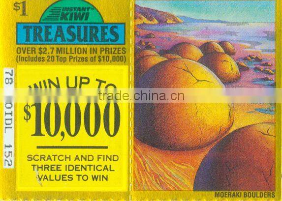 lottery scratch and win card