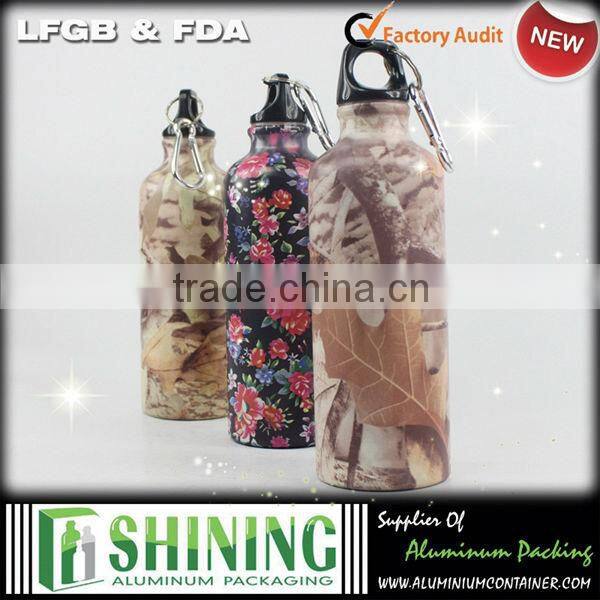 hot christmas aluminum bottle with BPA free