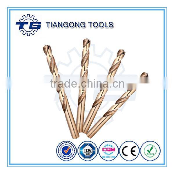HSS co fully ground drill bits