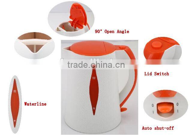 1.7L Electric Plastic Kettle