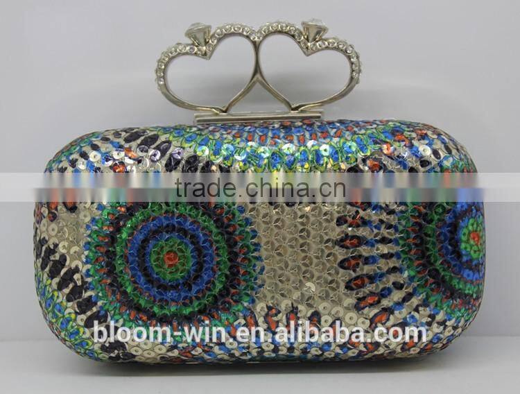 Newest design evening bag Luxury dinner bag elegant style hard case clutch bag