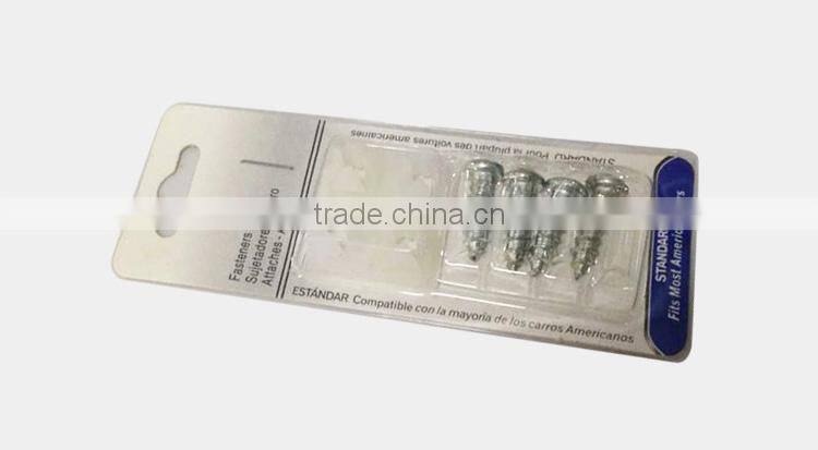 18mm decorative plastic screw cap chrome screw covers for license plate frame