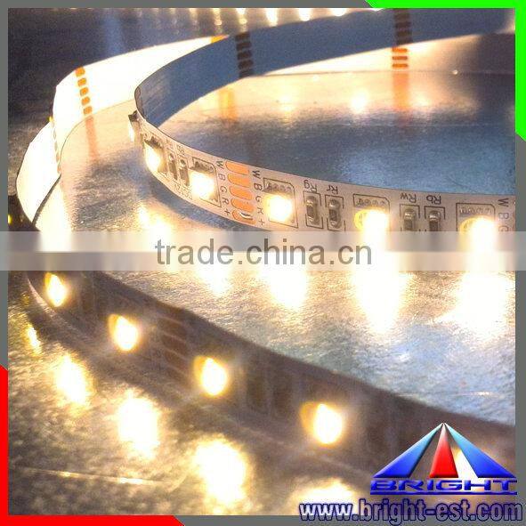 Customized colors RGYA led strip light, led 4 mixed colors led light rope, led strip 60 leds/m