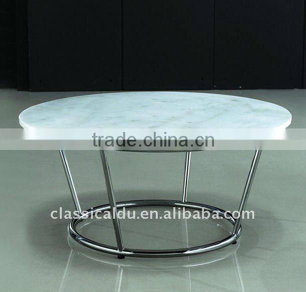 round glass top stainless steel coffee table CT-075