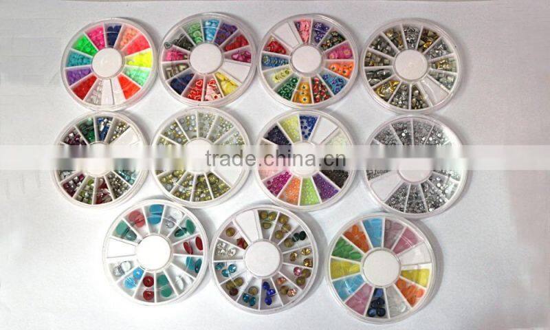 Various Design Nail Wheel Cheap Price Nail Art Decoration Box