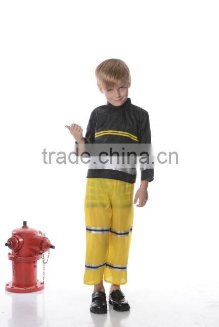 Party child firefighter costume for carnival