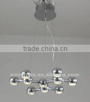 LED Electroplating Ball Chandelier Modern Minimalist Lighting Lamp