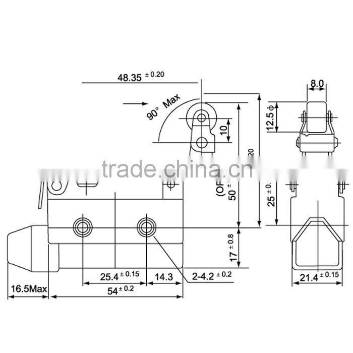 hot sale types of micro switches for Industry