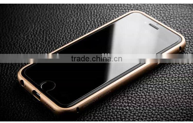 3in1cowhide case and metal bumper,aviation aluminum,PC, For iphone 6/plus Style case cover,