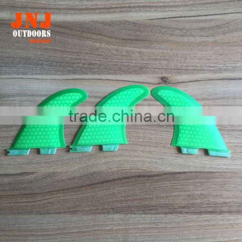 2016 High quality FCS II fins with fiberglass honey comb material for surfing (Tri-set)G5 FCS2