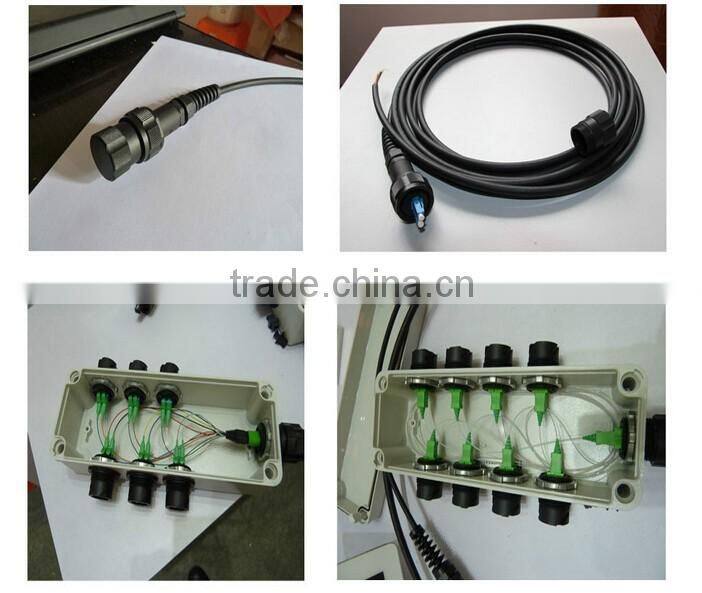 TPU Field Tactical Armored Fiber Optic Patch Cord DLC/UPC-LC/UPC Duplex SM 100M