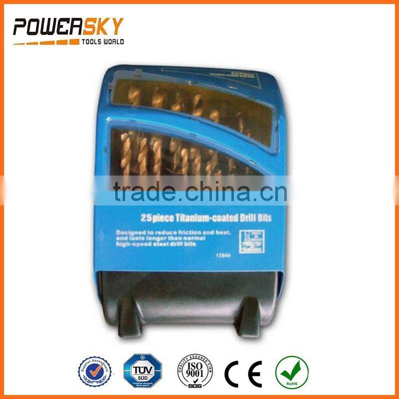 25 PCS Twist Drill Set 1-13mm