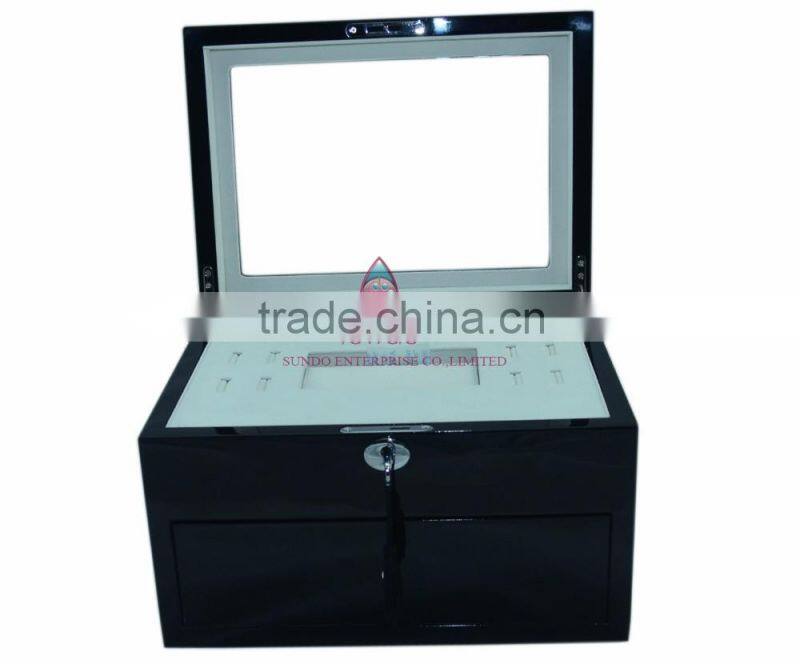 Alibaba new product custom wooden jewelry box