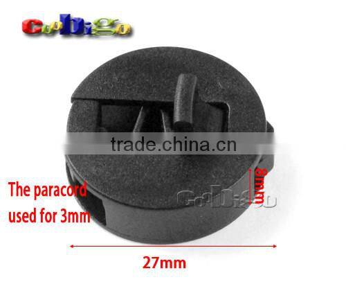 1/8"(3mm) Circular Rope Clamp Cord Lock Stopper With Plastic Spring For Strings Paracord Sportswear #FLS100