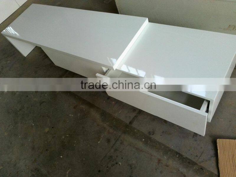 High gloss furniture living room wall unit