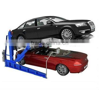 Low cost 2 post tilt lift car parking system