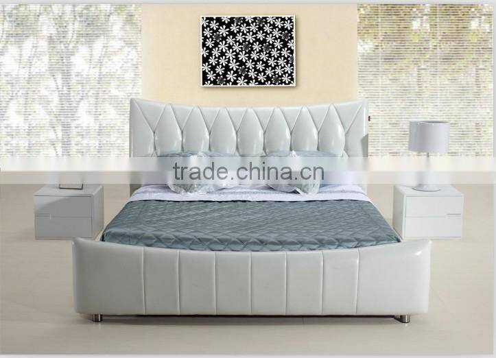 Hot selling modern Europe style leather bed