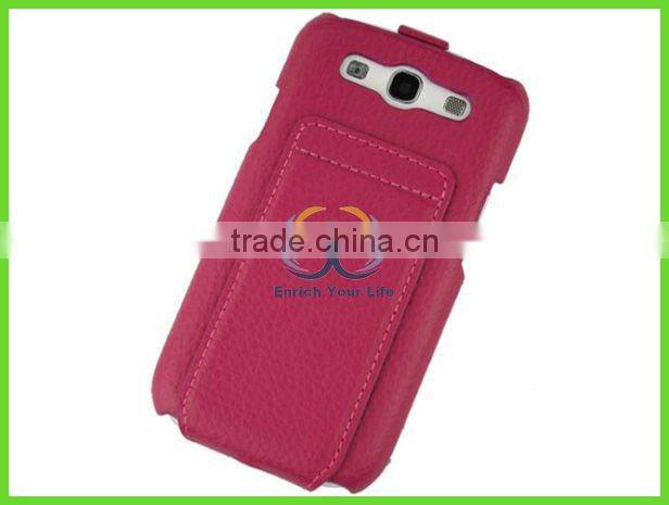 red flip case leather for samsung galaxy s3