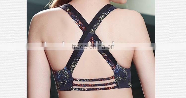 wholesale gym fitness compression fashion sport bra active wear custom sports bra