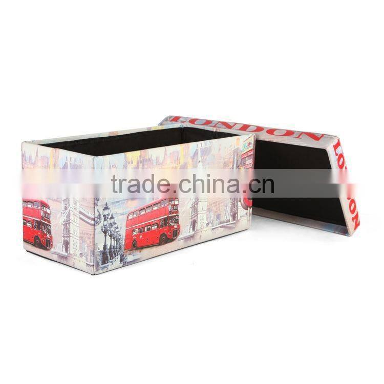 home furniture high quality gold stool wood ottoman