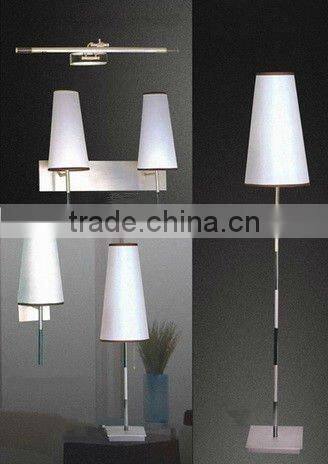 2015 Silver hotel floor lamp/table lamp with UL certificate