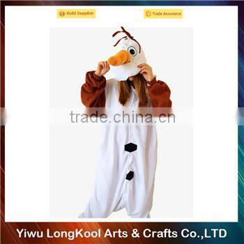High quality lovely girl frozen cosplay costume white christmas costume