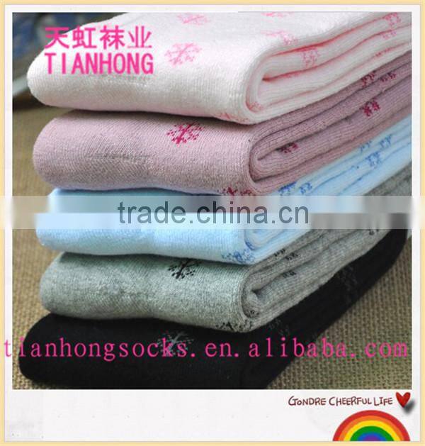 winter hot sale thick warm snow pattern new arrival terry socks for women