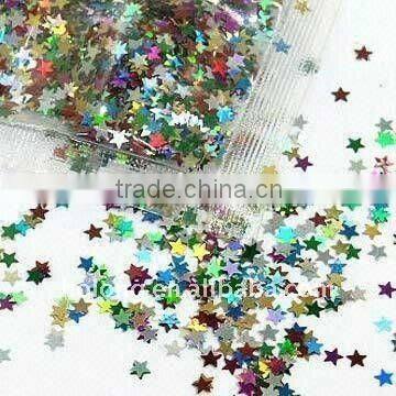 Star-shaped Glitter Powder in Rainbow Color