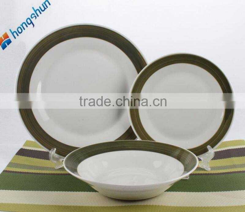 Ceramics super white dinnerware sets hongshun porcelain