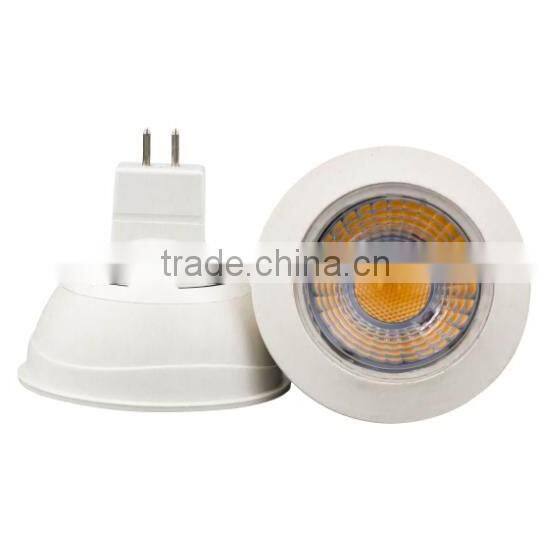 AC DC12V 7W plastic and aluminum body high quality mr16 bulb